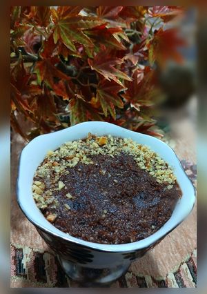 عکسی از دستور دسر شکلاتی رژیمی با تخم مرغ آب پز