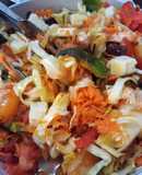 Ensalada agridulce con pollo a la plancha