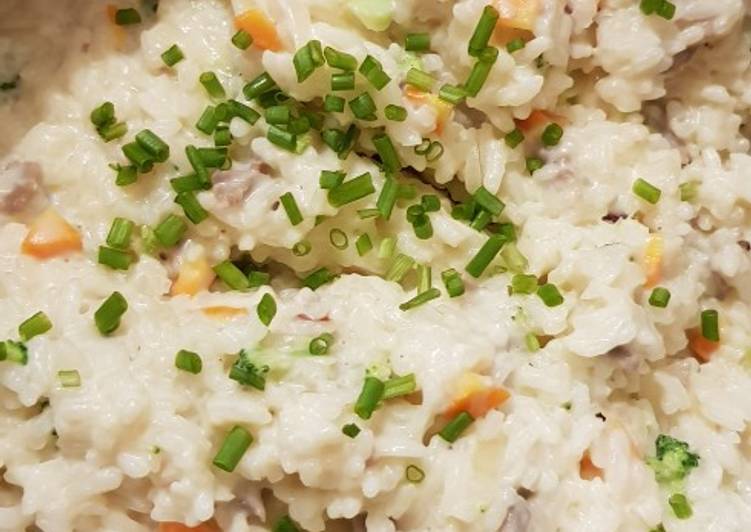 Easiest Way to Cook Appetizing Creamy risotto daging cincang
