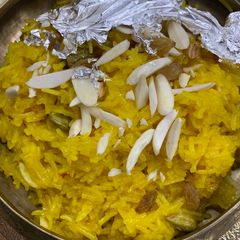 A picture of Sweet Kesar Chawal (Meethe Chawal).