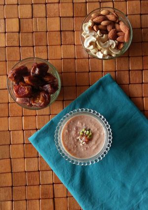 A picture of Dates Kheer.