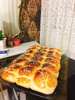 عکسی از دستور نان شیرمال (با ماست)