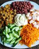 Салат с копчёной курицей