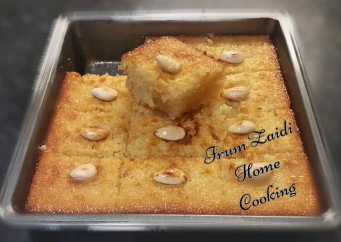 How to Prepare Favorite 🎂🍰Basbousa 🍰🎂 (Semolina Cake)