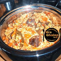 A picture of Carrots rice.