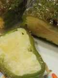 Green Peppers Stuffed with Spanish Tortilla and Onion