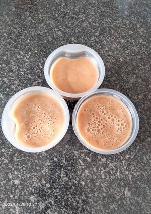Una foto de Crema vegana para frutas o postres