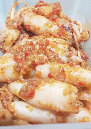 Foto resep Cumi asin mercon