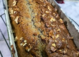 Una foto de Budín vegano de banana y nueces ❤️