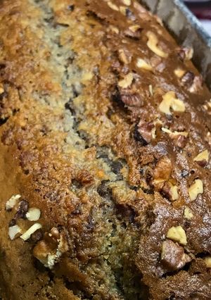 Una foto de Budín vegano de banana y nueces ❤️