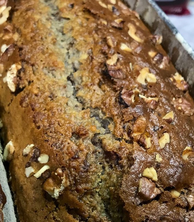 Una foto de Budín vegano de banana y nueces ❤️