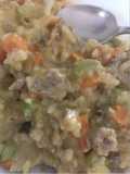 Ground turkey rice skillet