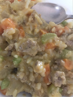 A picture of Ground turkey rice skillet.