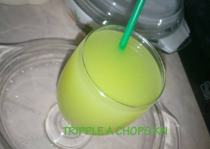 Cucumber nd green apple drink