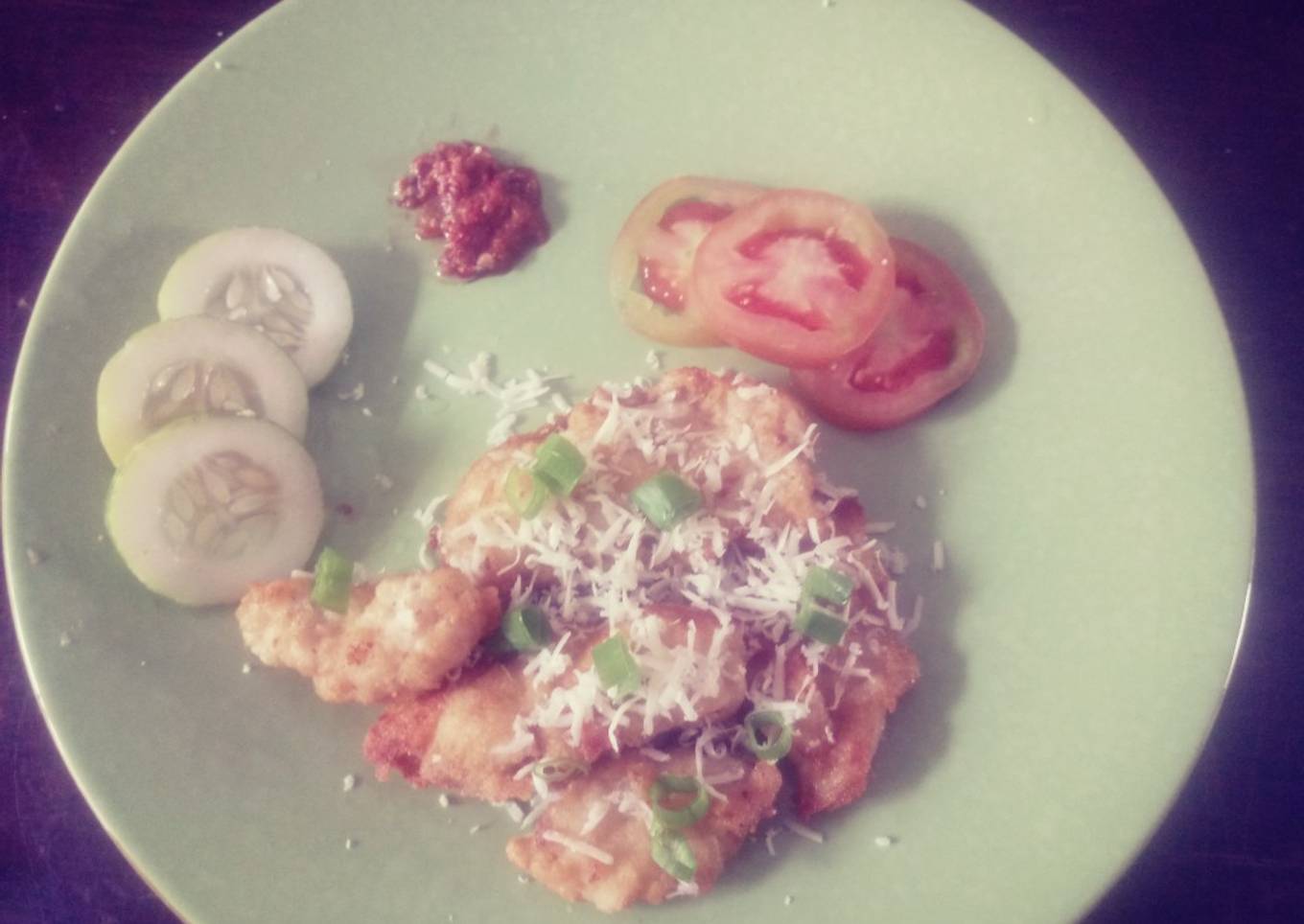 Chicken Schnitzel Tabur Keju Non MSG ala ala..