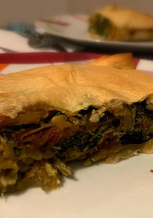Foto di Rustico veloce con uova e bieta