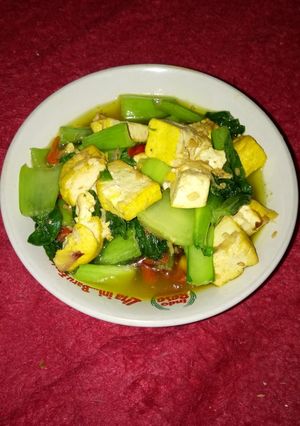 Foto resep Tumis pokcoy dan tahu