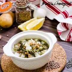 A picture of Lentils_with_Swiss_chard_and_lemon_juice.