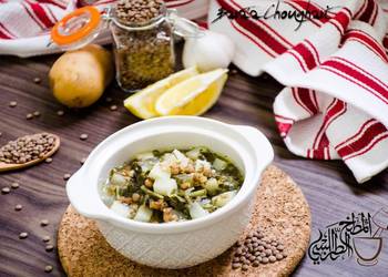 Easiest Way to Cook Yummy Lentils_with_Swiss_chard_and_lemon_juice