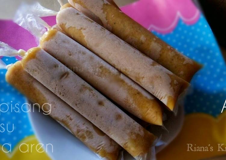 Resep #Es pisang susu gula aren a.k.a es mambo pisang Mudah