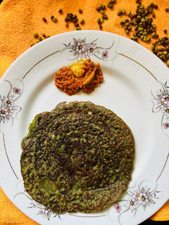 A picture of Moong beans Chilla.