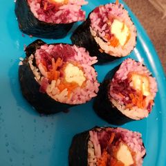 A picture of Vegan Crispy Tofu Sushi Rolls.