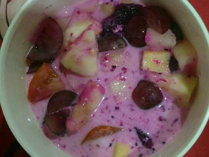 Langkah Mudah untuk Membuat Resep  Overnight oatmeal buah yang Enak Banget, Bisa Manjain Lidah