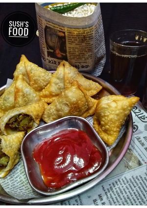 নিরামিষ ভাজা সিঙ্গাড়া (veg Fried samosa recipe in Bengali) রেসিপির প্রধান ছবি