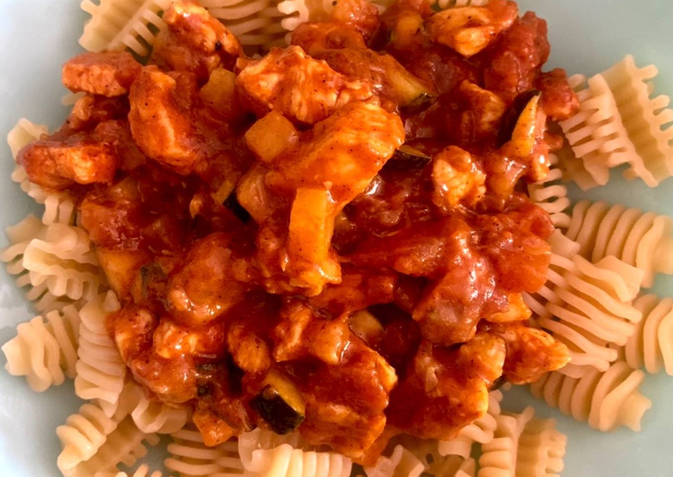 Pechuga de pollo al curry