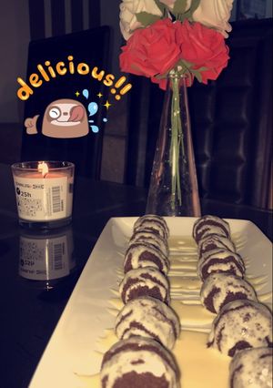 صورة لوصفة حلى كرات النيدو والقشطة 😋💓