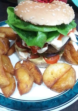 O poză a rețetei Hamburger de vită.