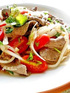 涼拌蕃茄洋蔥牛肉 的食譜成品照片