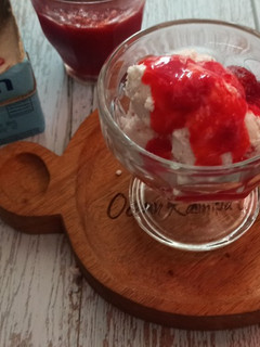 Foto resep Es Krim Stroberi