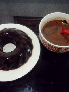 Foto resep Puding coklat saus fla coklat
