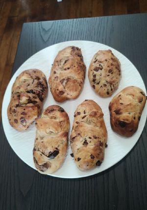 Une photo de Pain au lait aux pépites de chocolat