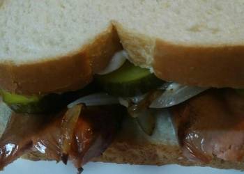 How to Make Tasty Hotdog and Onion Sandwich
