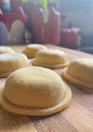 Una foto de Sorrentinos rellenos