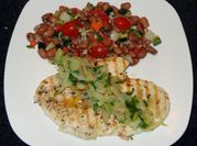Una foto de pollo con cebollin