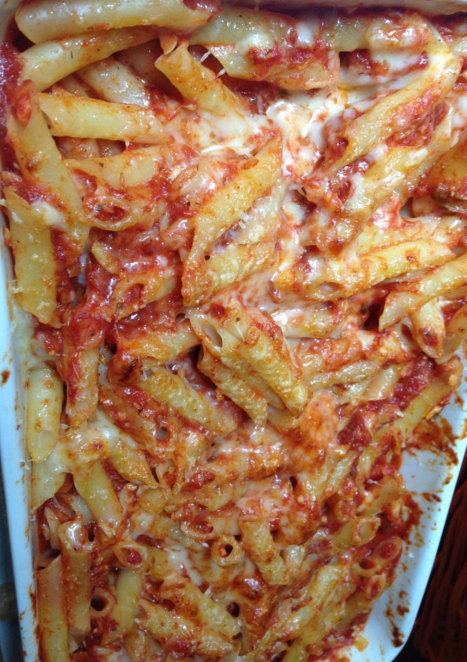 Una foto de Macarrones gratinados a la pimienta