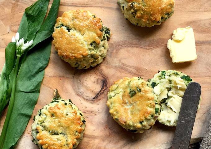 Easiest Way to Prepare Super Quick Homemade Wild garlic and cheese
scones
