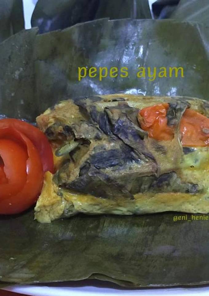 Foto resep 787. Pepes Ayam Enak (dengan telur)