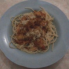 A picture of My Family's Spaghetti Recipe.