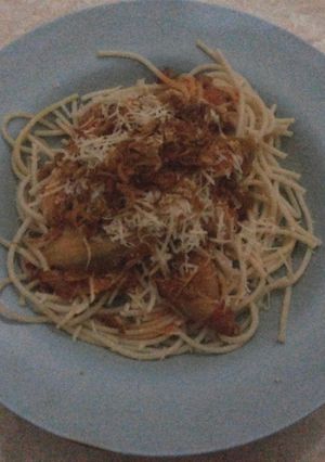 A picture of My Family's Spaghetti Recipe.