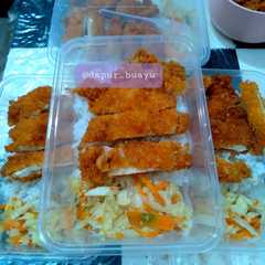 A picture of Chiken katsu.