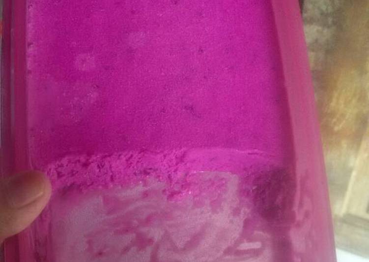 Langkah Mudah untuk Membuat Es krim buah naga, Enak Banget