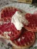 Strawberry 🍓 waffles