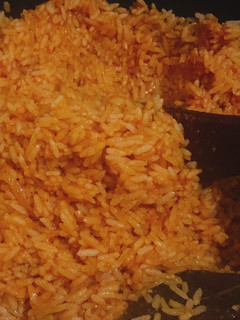 A picture of Jollof rice.