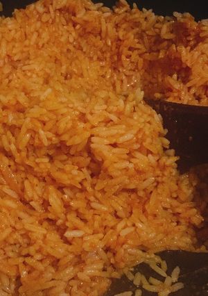 A picture of Jollof rice.