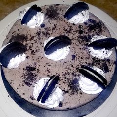 A picture of No Bake Oreo Ice-Cream Cake.