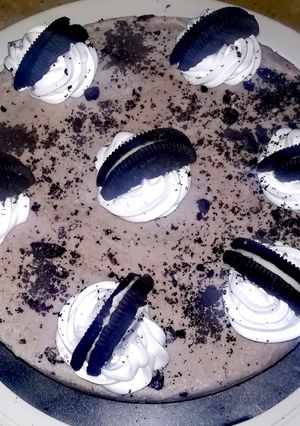 A picture of No Bake Oreo Ice-Cream Cake.